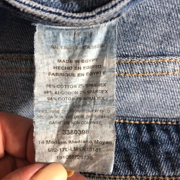 Lee Modern Series Women's Jeans mid-rise fit light wash embroidered size 14M - Picture 7 of 8